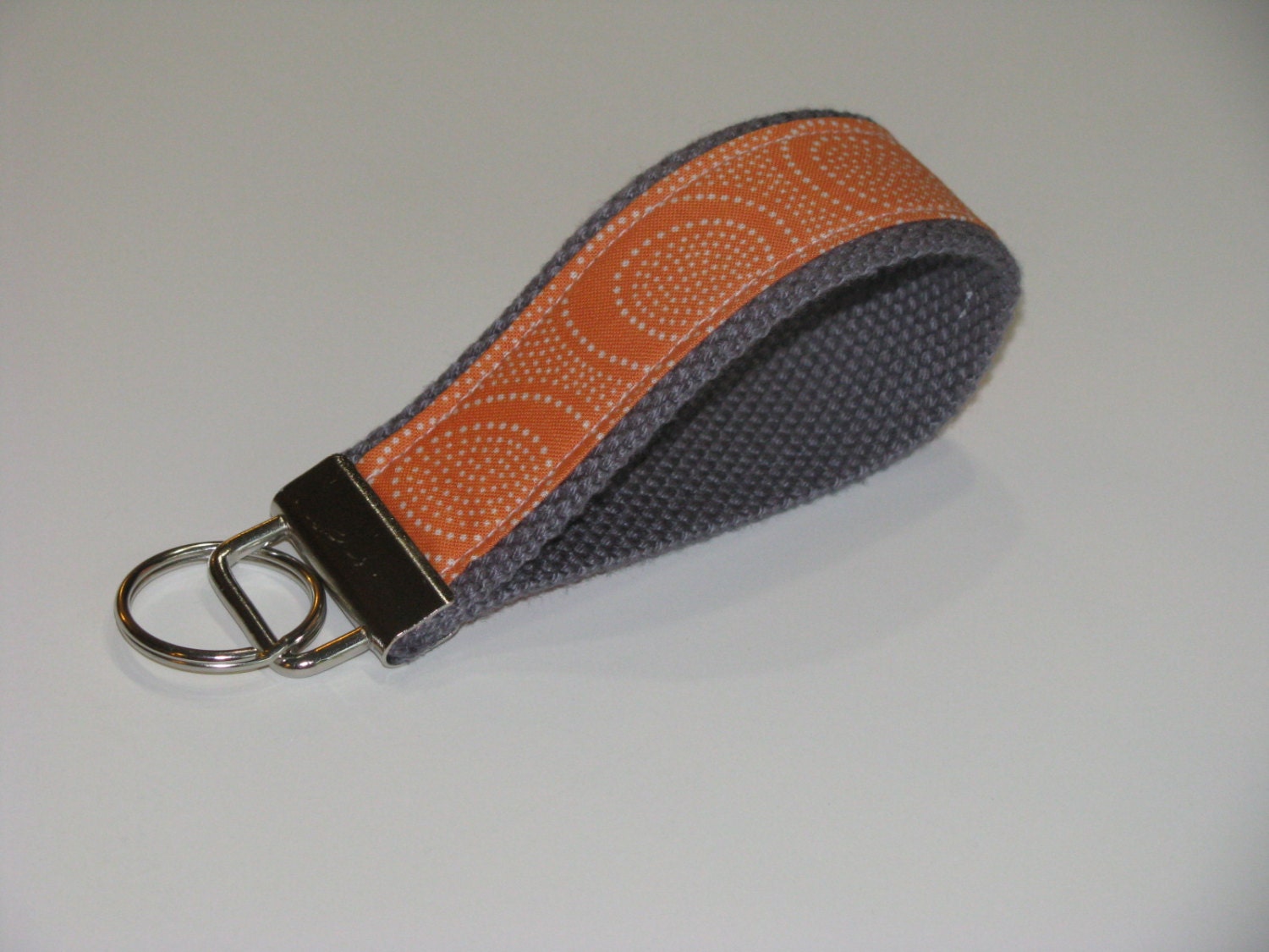 Charcoal Orange Key Chain