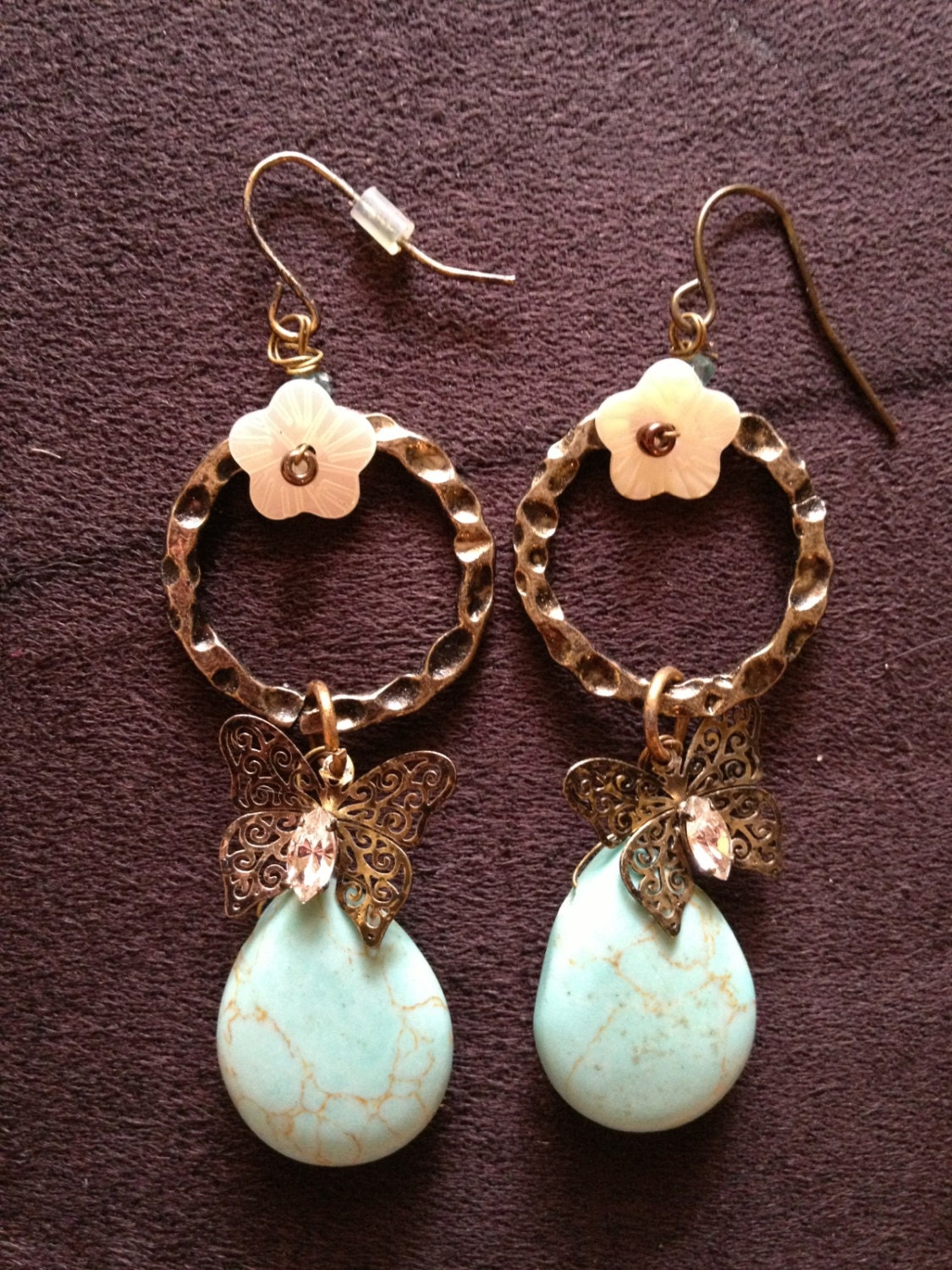 Super Cute Turquoise Dangle Earrings