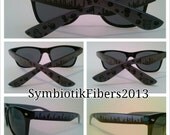Custom Sunglasses Wayfarer Original Design Mens Womens Teens Black/Gray