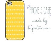 Iphone 5 Case. Sunny Yellow. Diamonds. iPhone 5 Bright Happy Cover. iPhone case.