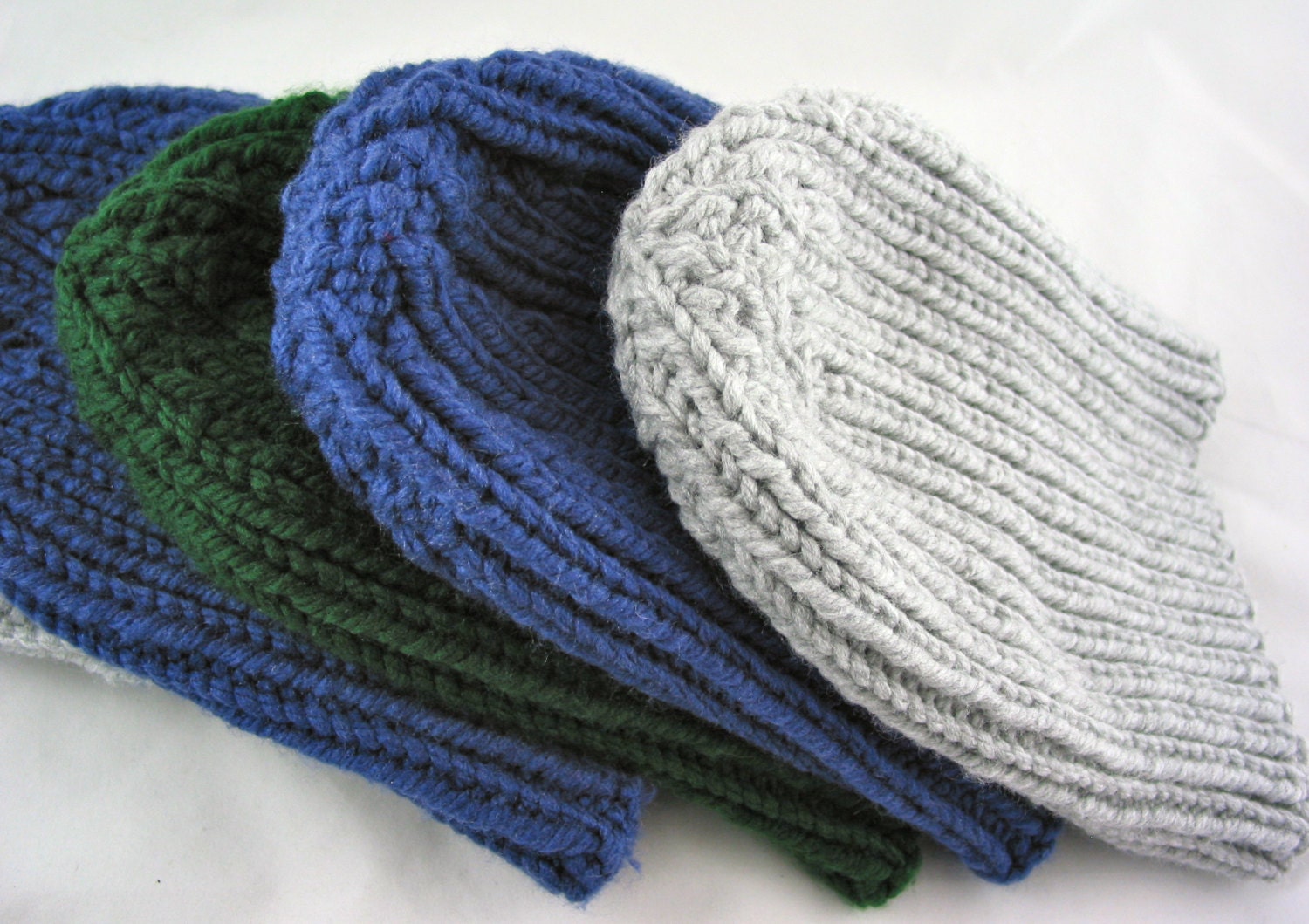 Handmade Mens Beanie Hat - Hand Knit - Custom Order