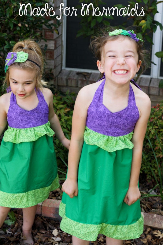 Little Mermaid Ariel Halter Dress