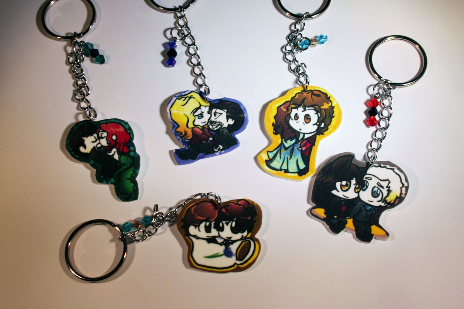Chibi Couple's Once Upon a Time Key Chains
