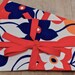 Vintage 1960s Floral Fabric Travel Cosmetics/Jewelry Clutch
