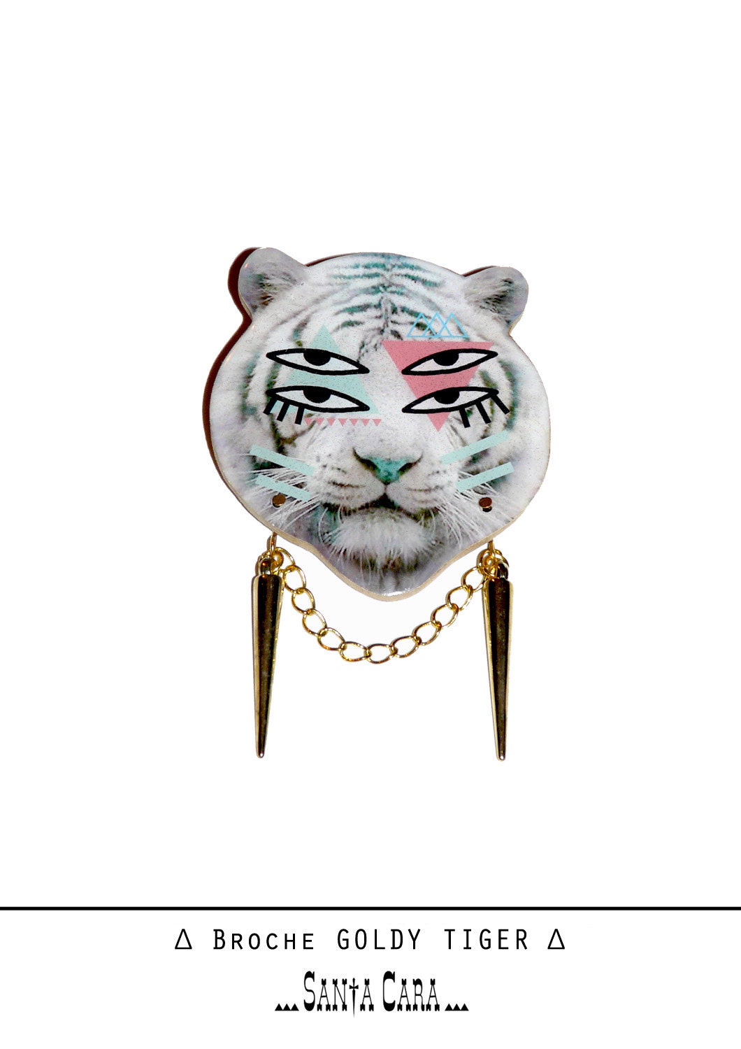 Grosse Broche GOLDY TIGER