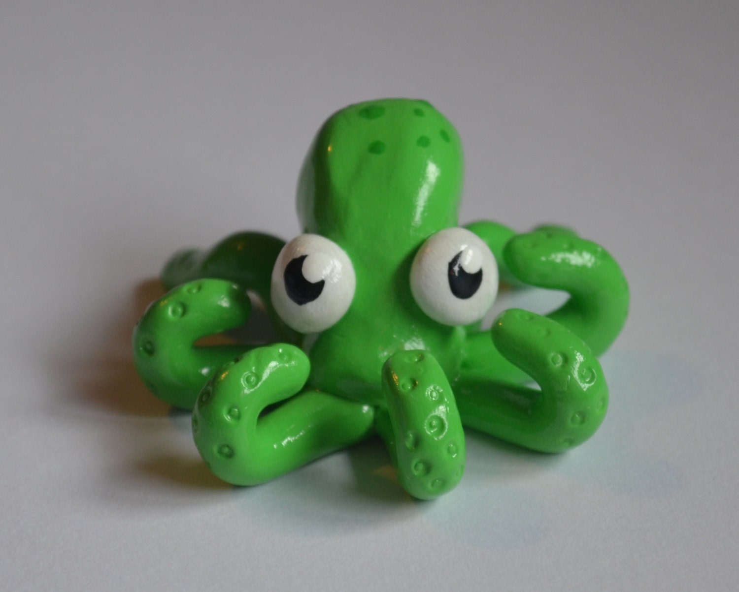 Chip, Hand-Painted Clay Octopus