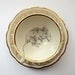 porcelain mouse memoriam teacup and saucer yellow, gold plated