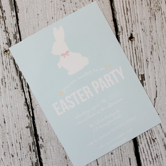 Little Love Bunny Easter Printable Party Invitations : Printable Party Designs by The Tiny Tiara Il_570xn