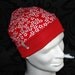 Jersey Beany Hat turn-over red