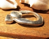Hook 10mm round Clasp clousure fastener finding silver color for leather cord