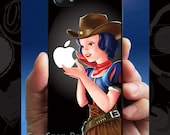 Cowgirl art painting iPhone 5 case, iPhone case for iPhone 5, Black Case.