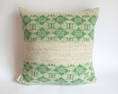 Pillow cover linen cotton knitted pillow case for throw pillows grey green 18"x18" Eco Friendly Floor Cushions Accent Pillows