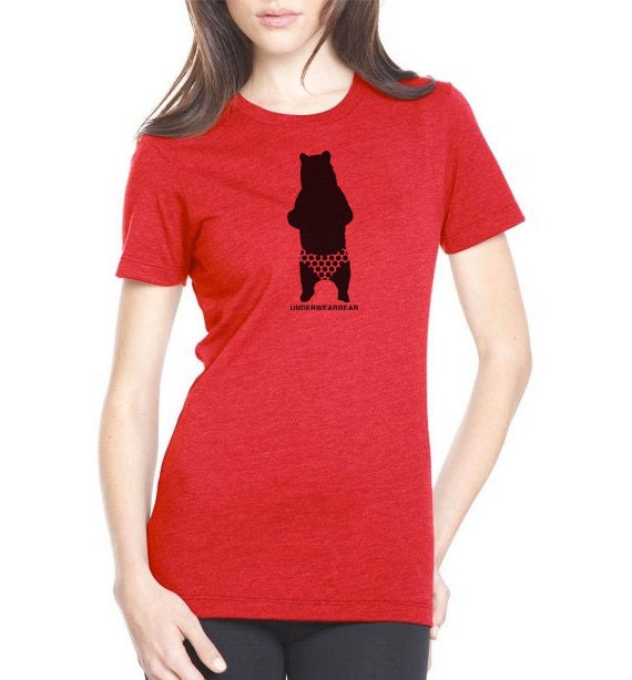 Underwearbear. Women's t-shirt.