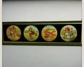 Antique Magic lantern slide, Beautiful Colour, Magic Lantern, Childrens Story, Illustrations, stained glass