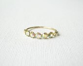 14K Gold Filled Vintage Swarovski Crystal Ring