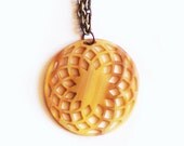 Buffalo Horn Torus Symbol Pendant Sacred Geometry Renewable Materials