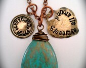 Blessings necklace, hand stamped, mom necklace, names necklace, personalized jewelry