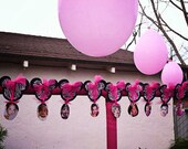 DIY Zebra Minnie Mouse First Year Banner Do it Yourself Pink  Zebra Minnie Banner First Birthday Picture Party Age Banner, Number Banner