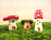 Secret Faerie Hideaway...Fairy House Miniature Terrarium Accessories Fairy Garden House Tiny Mushroom House Miniature Terrarium Decor