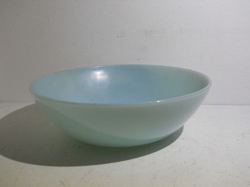 Vintage Turquoise Blue Fire King 8 Inch Vegetable Bowl