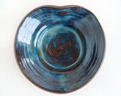 Heart spoon rest or small display bowl in stoneware