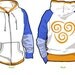 Wind Air Element Fleece Cosplay Hoodie