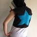 Black Star Sleeveless Fleece Cosplay Hoodie - Soul Eater