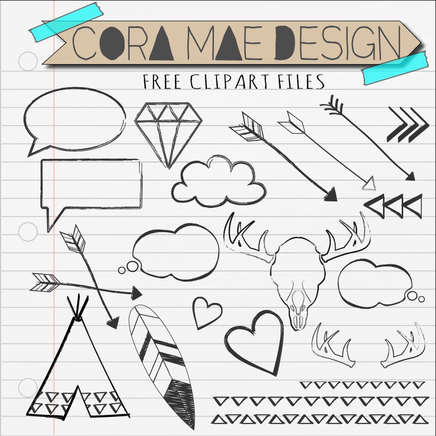 free doodle arrow clipart - photo #5