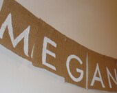 Wedding Name Banner - Custom Burlap Bunting
