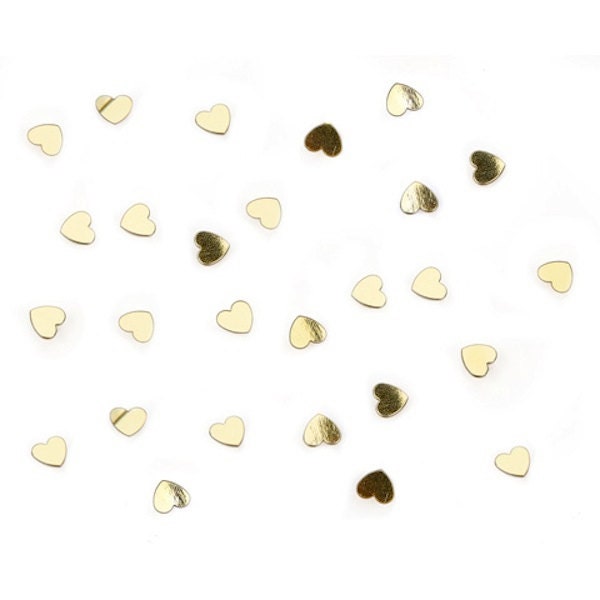 Metallic GOLD Heart Confetti - 6MM in Size - Approx. 14 grams - Craft Party Supplies Il_170x135
