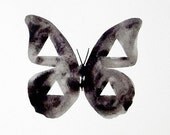 Geometric Butterfly - Original Watercolor