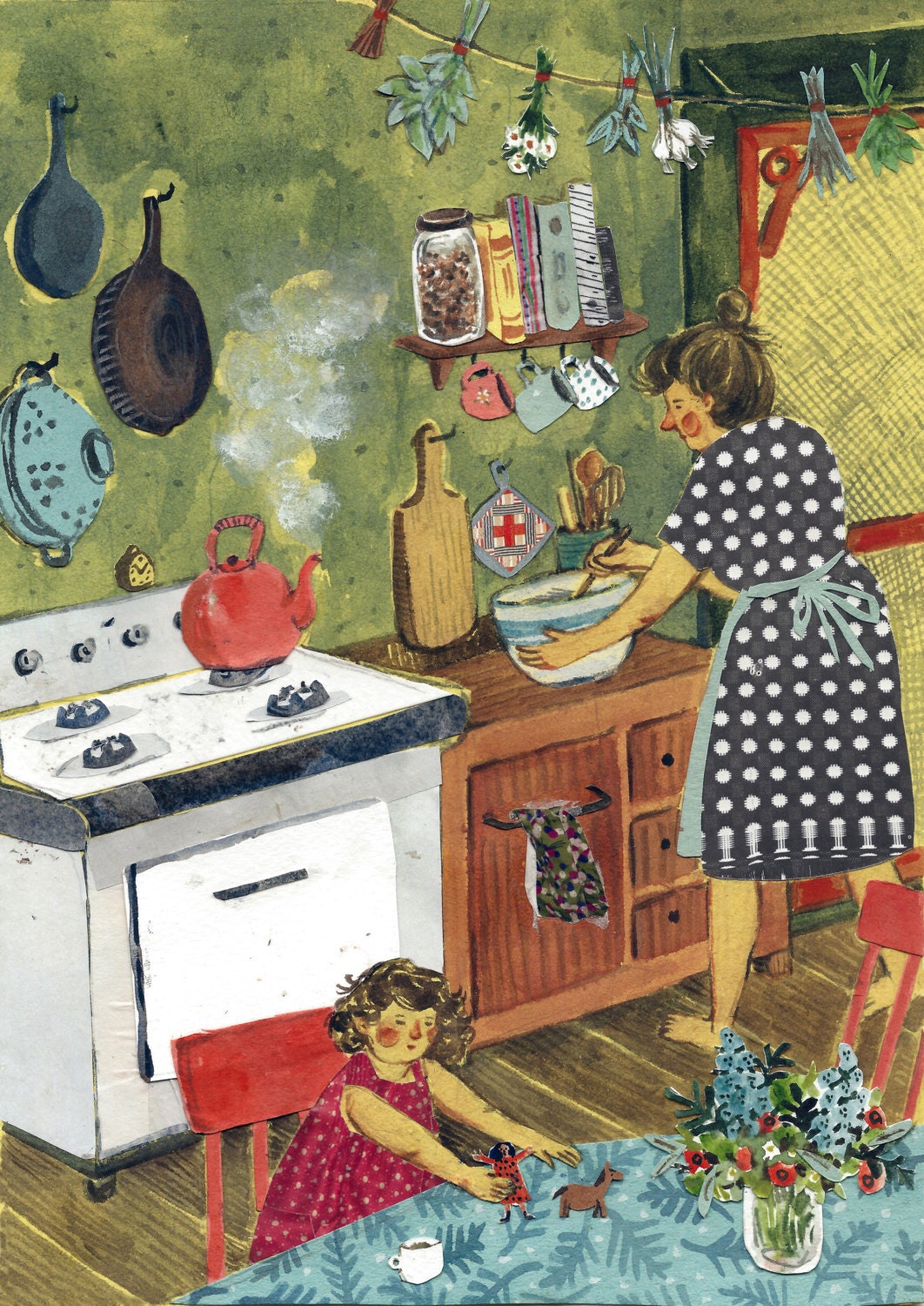 Afternoon in the Kitchen print