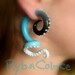 Fake ear tentacle gauge - Faux gauge/Gauge earrings/Tentacle plug/tentacle earrings /spiral gauge/ fake piercing