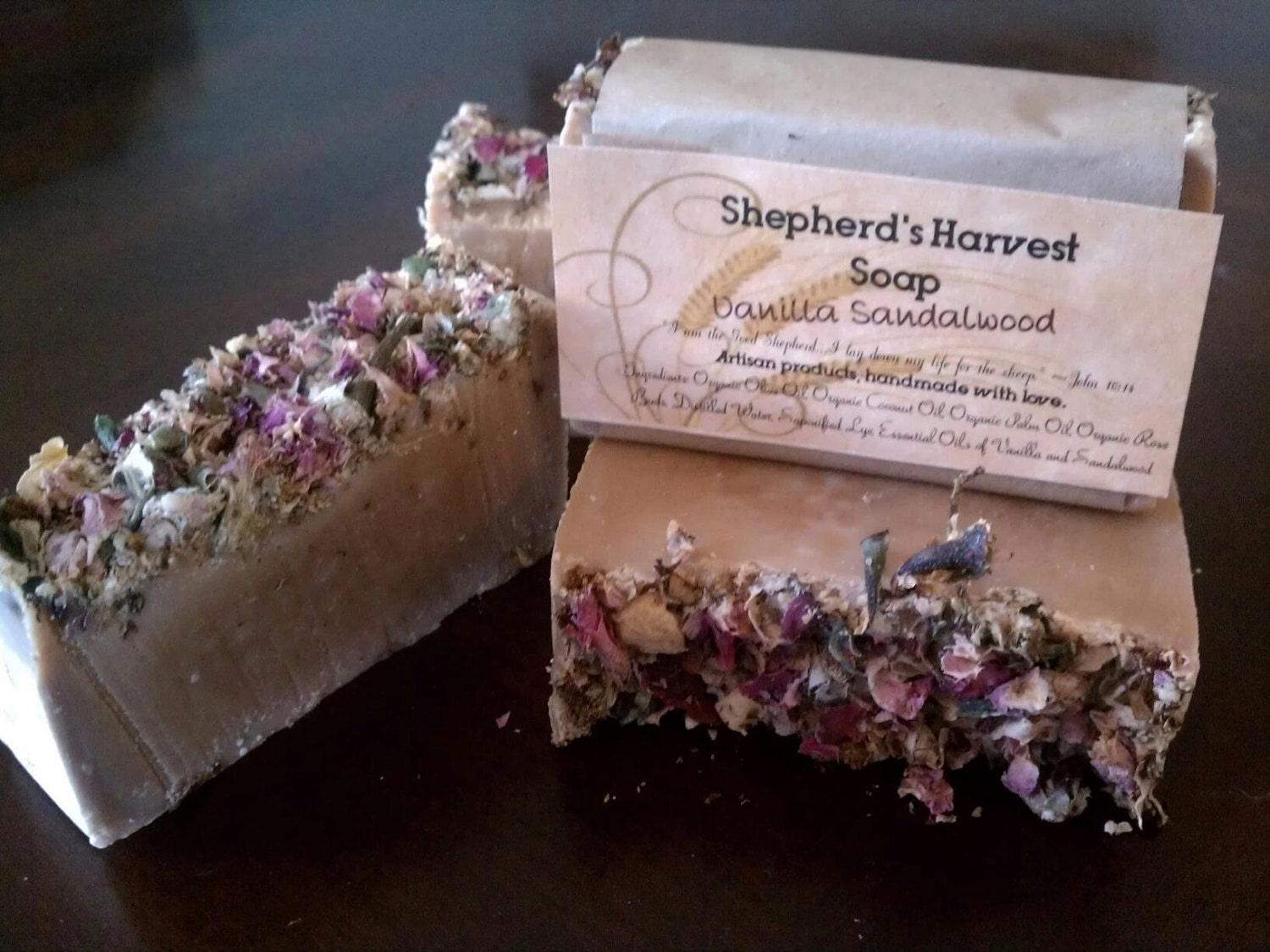 Vanilla Sandlewood with Rosebuds--vegan friendly and organic