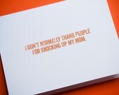Knocked Up Mom - Father's Day Card