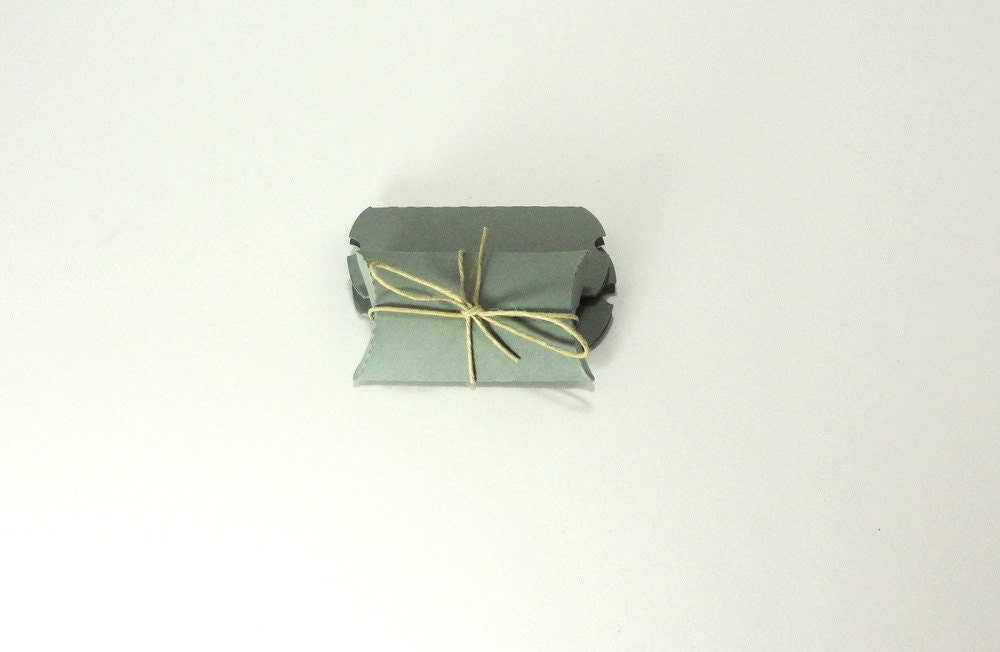 12 Mini Recycled Pillow Box - Steel Blue Il_570xn