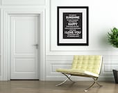 16x20" Typography Poster, Nursery Print, Bathroom Print, Kitchen Print, Home Decor, Nursery Art, You Are My Sunshine