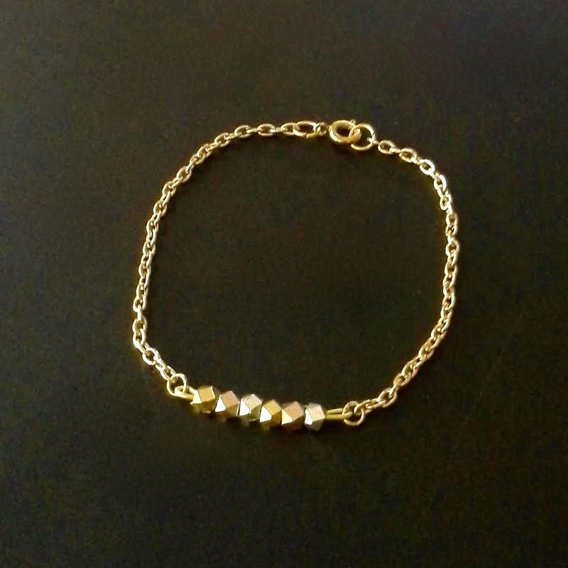 Mixed Metal Beaded Bracelet