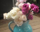 48 DIY Hand-rolled Satin Roses