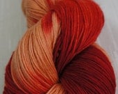 Hand Painted Yarn, Hand Dyed Merino Yarn 440 yards, Fingering Weight