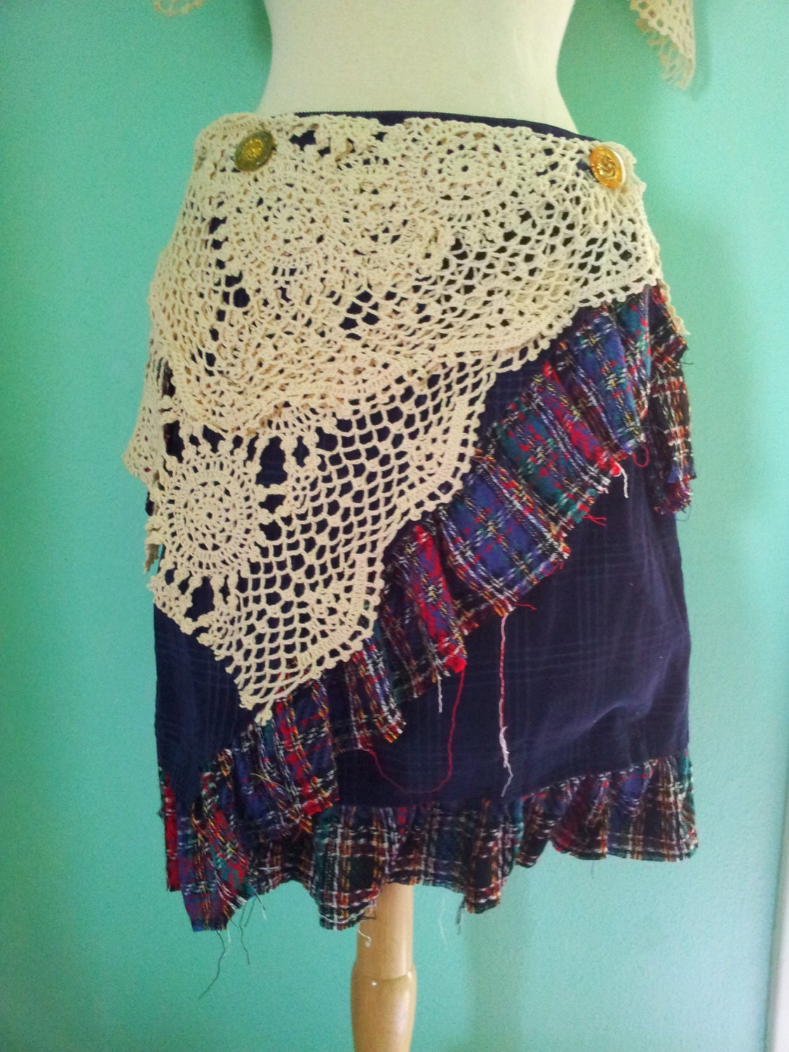 Upcycled Corduroy Wrap Skirt