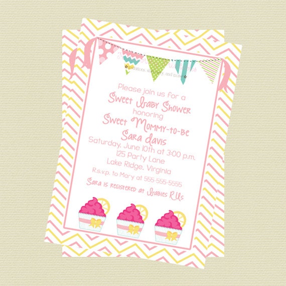 Printable Cupcake Baby Shower Invitation Il_170x135