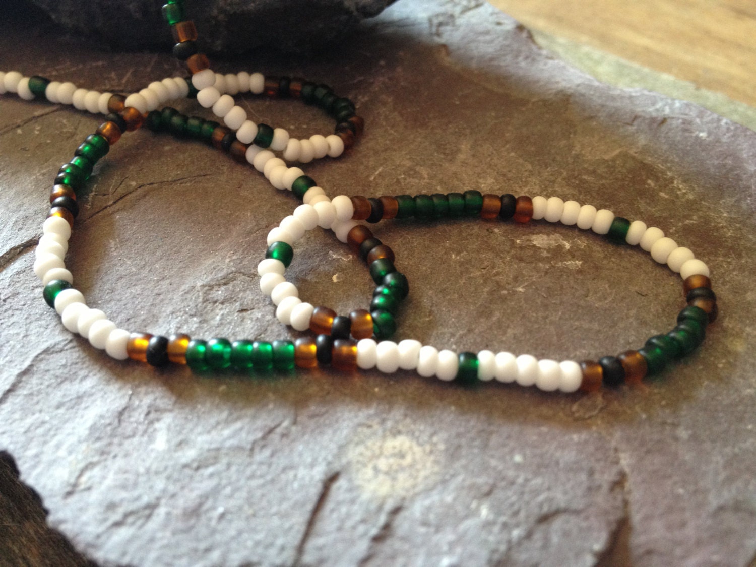 Jim Morrison Beaded Necklace - ROCKwear Hippie Jewelry