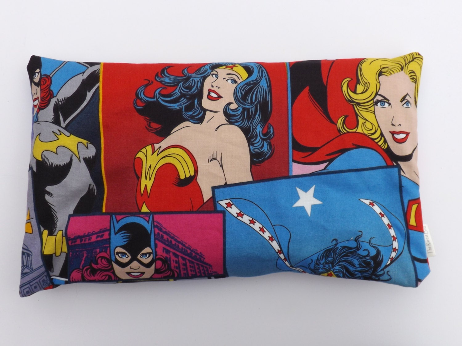 Supergirl, Batgirl, and Wonder Woman Relaxing Flax Seed Pillow