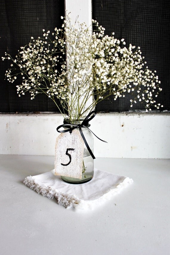 items-similar-to-15-wedding-table-numbers-burlap-table-numbers-rustic-burlap-shabby-chic-tags