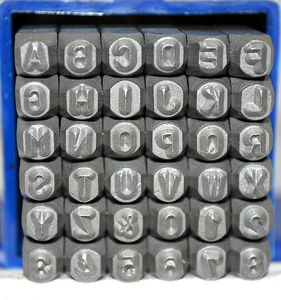 Arial Font Metal Letter And Number Combination by TheSupplyGuy