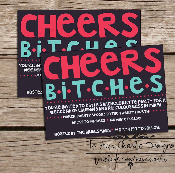 Printable Bachelorette Party Invitations - Bachelorette Party - Girl's Night Out Invitations - Bachelorette Party Invites