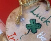 Luck of the Irish- Hand-cut and Hand-Painted Hanging Plaque