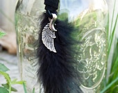 Silver Wing Feather Earring