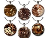 Chocolate, Wine Charms, Set of 6, Handmade, Wine Charms, for Chocolate Lovers, BFF, Entertaining, Hostess Gift, Under 15